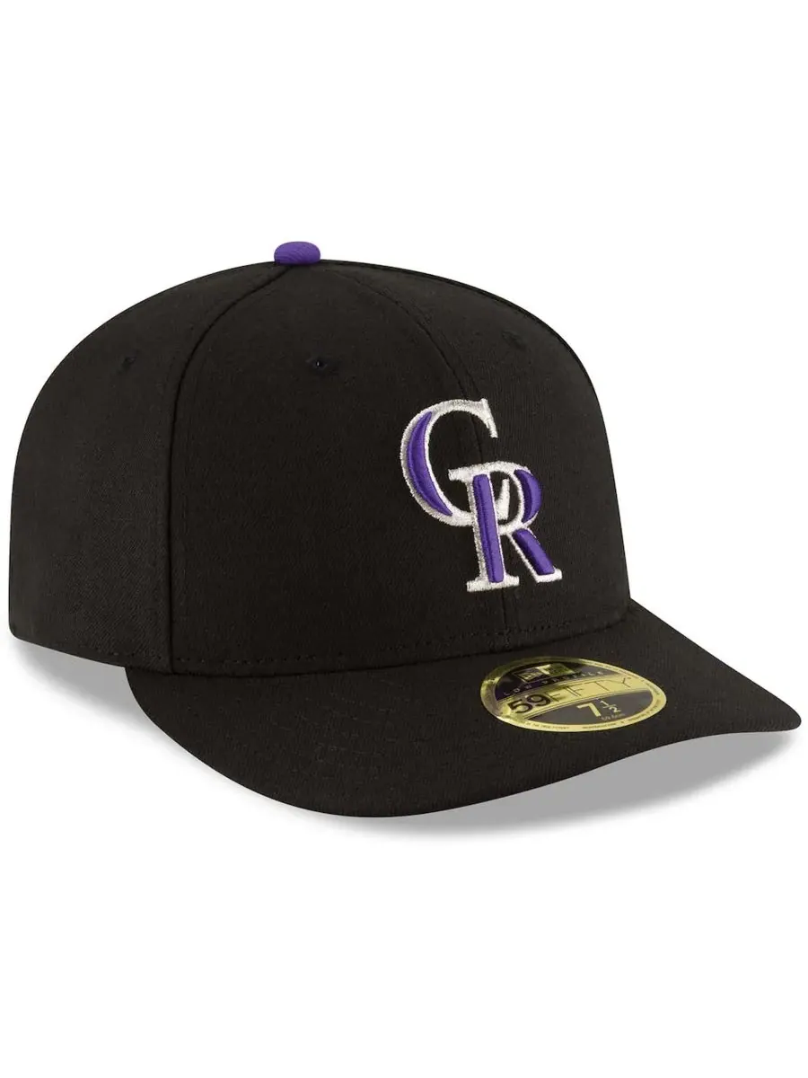 Мужская бейсболка Colorado Rockies Game Authentic Collection On-Field Low Profile 59FIFTY Fitted — изображение 3 из 4, черный