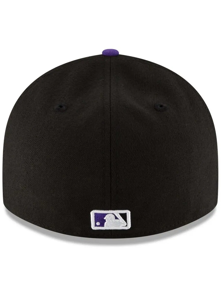 Мужская бейсболка Colorado Rockies Game Authentic Collection On-Field Low Profile 59FIFTY Fitted — изображение 4 из 4, черный
