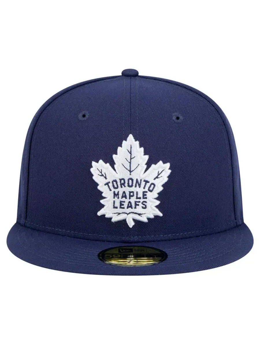 New Era Мужская темно-синяя бейсболка Toronto Maple Leaf's Core 59FIFTY Fitted Hat — изображение 2 из 5, темно-синий