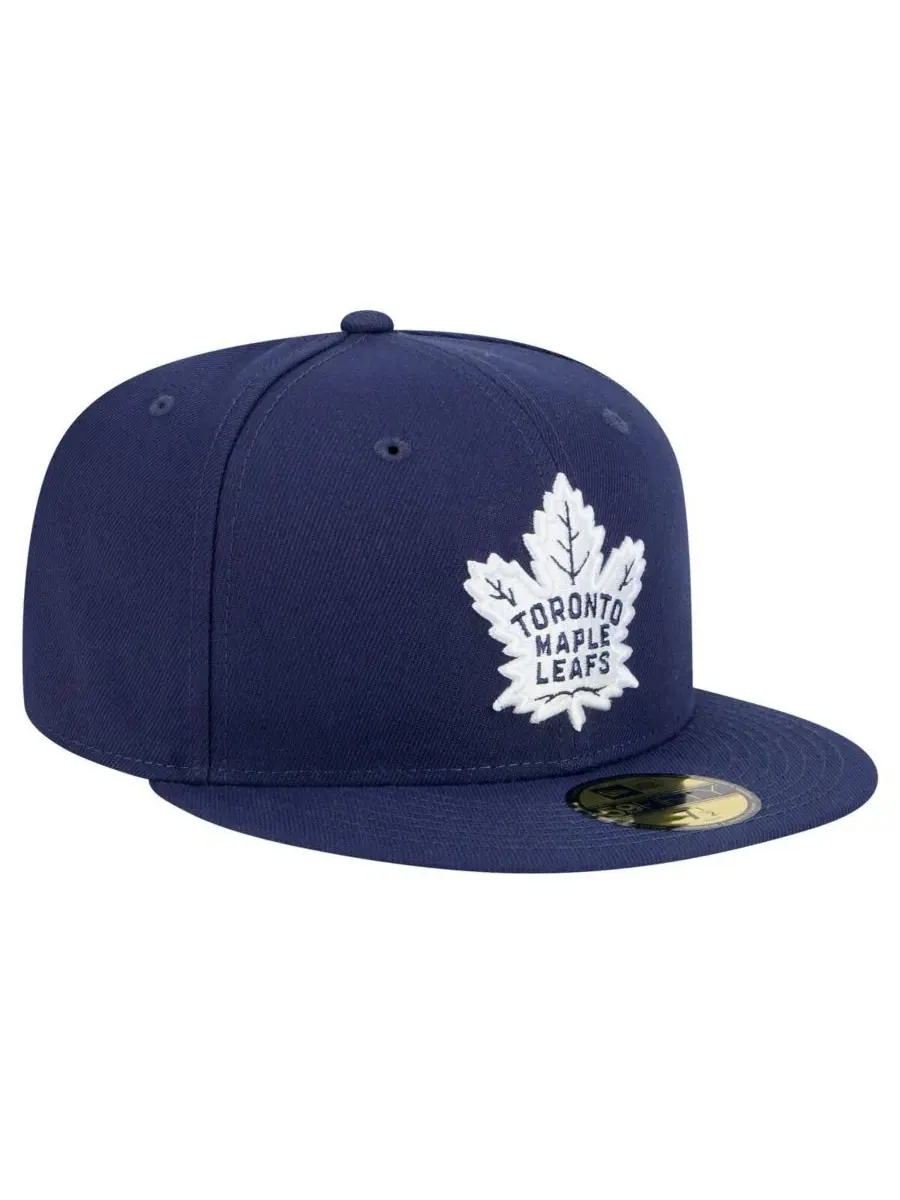 New Era Мужская темно-синяя бейсболка Toronto Maple Leaf's Core 59FIFTY Fitted Hat — изображение 3 из 5, темно-синий