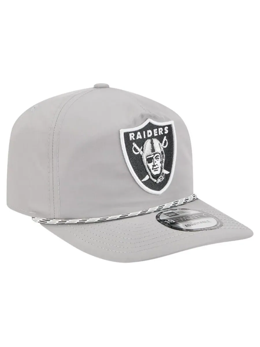New Era Мужская серебристая кепка Las Vegas Raiders Rope 19TWENTY — изображение 4 из 5, серебряный
