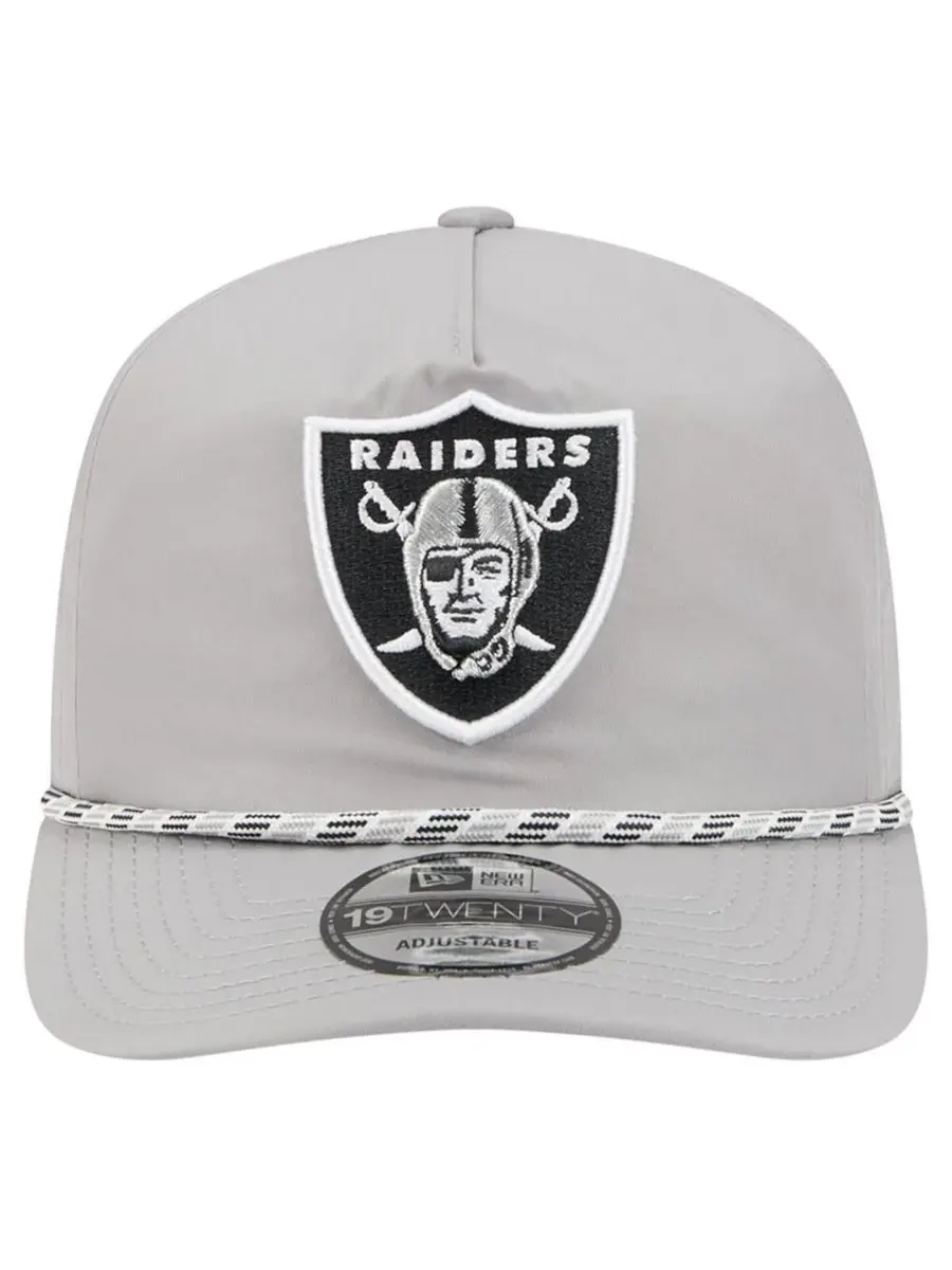 New Era Мужская серебристая кепка Las Vegas Raiders Rope 19TWENTY — изображение 5 из 5, серебряный