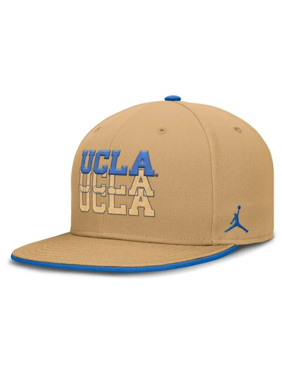 Jordan Мужская бейсболка цвета хаки с символикой UCLA Bruins True Primetime Performance