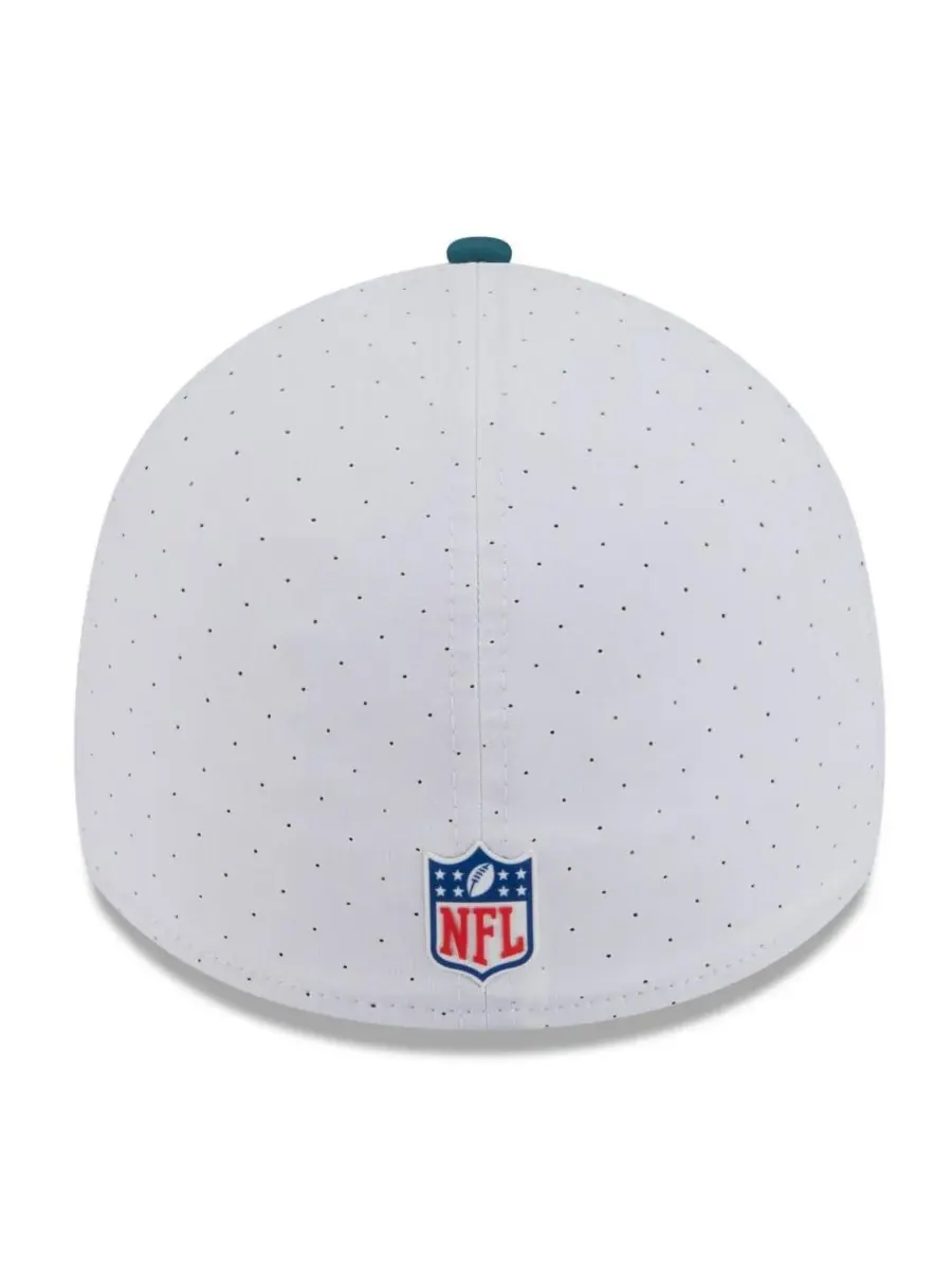 New Era Мужская кепка Philadelphia Eagles 39THIRTY Flex белого/темно-зеленого цвета для — изображение 4 из 4, белый зеленый