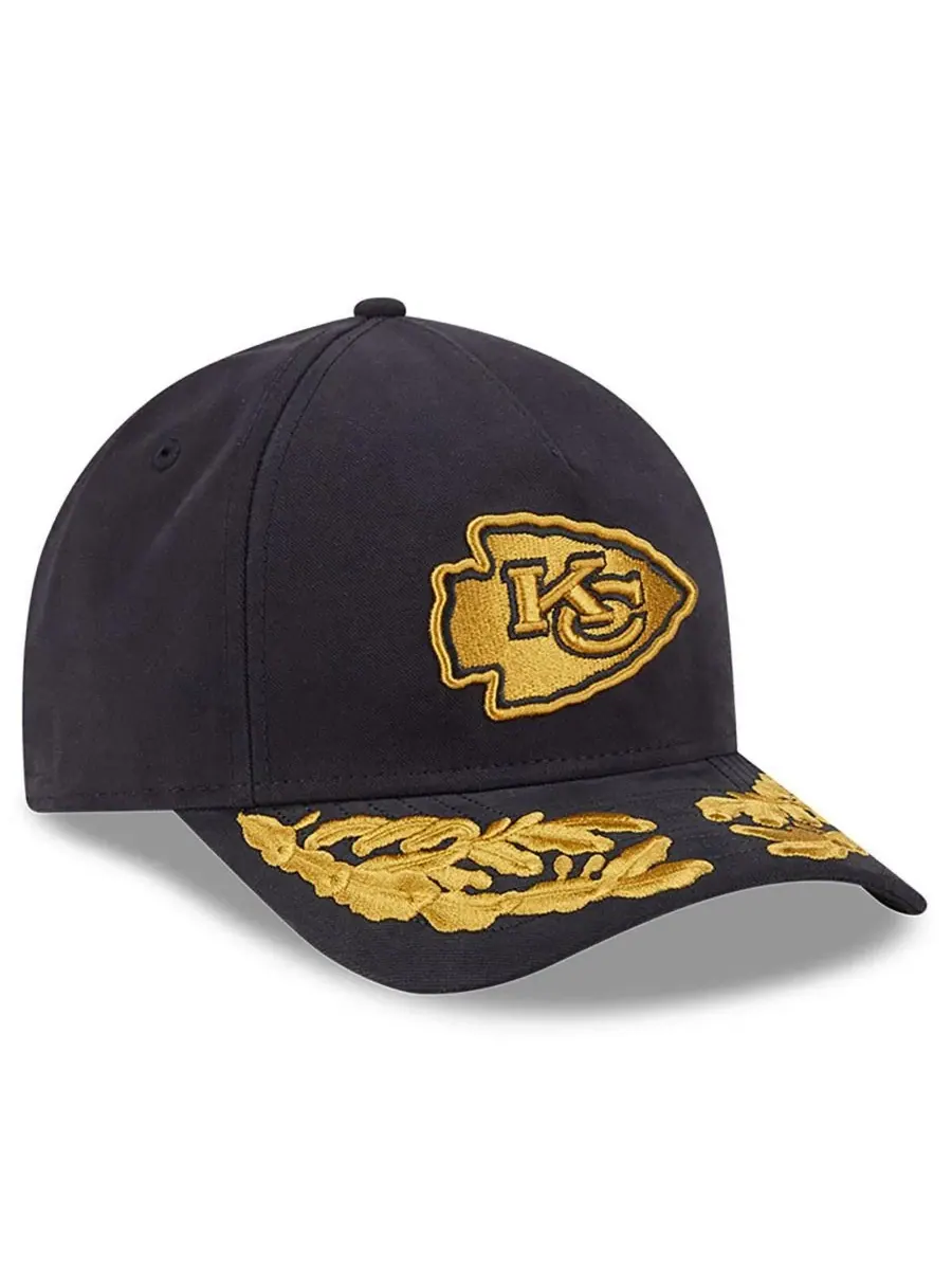 New Era Мужская черная регулируемая кепка Alpha Industries Kansas City Chiefs A-Frame 9FORTY — изображение 3 из 4, черный