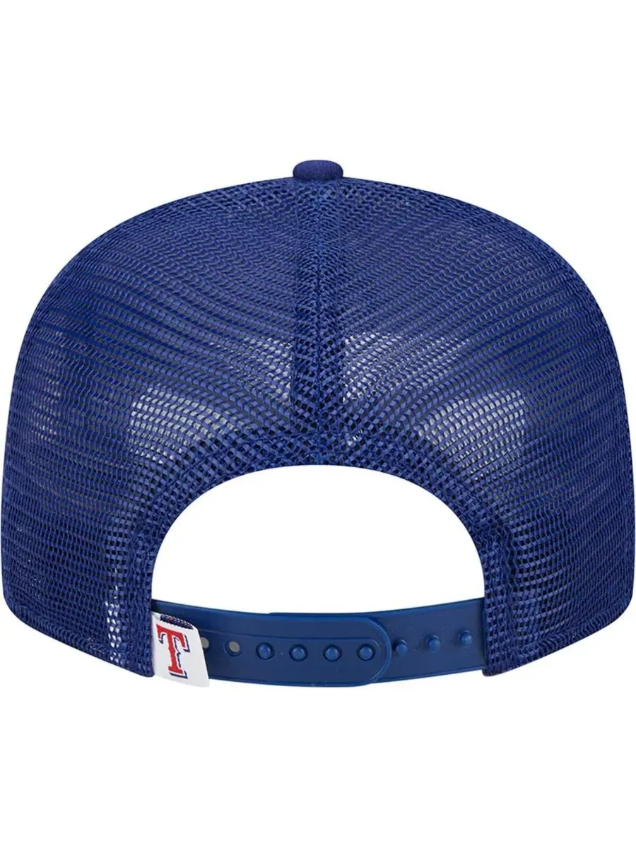 New Era Мужская бейсболка-тракер 9FIFTY в командных цветах команды «Техас Рейнджерс» — изображение 4 из 4, королевский