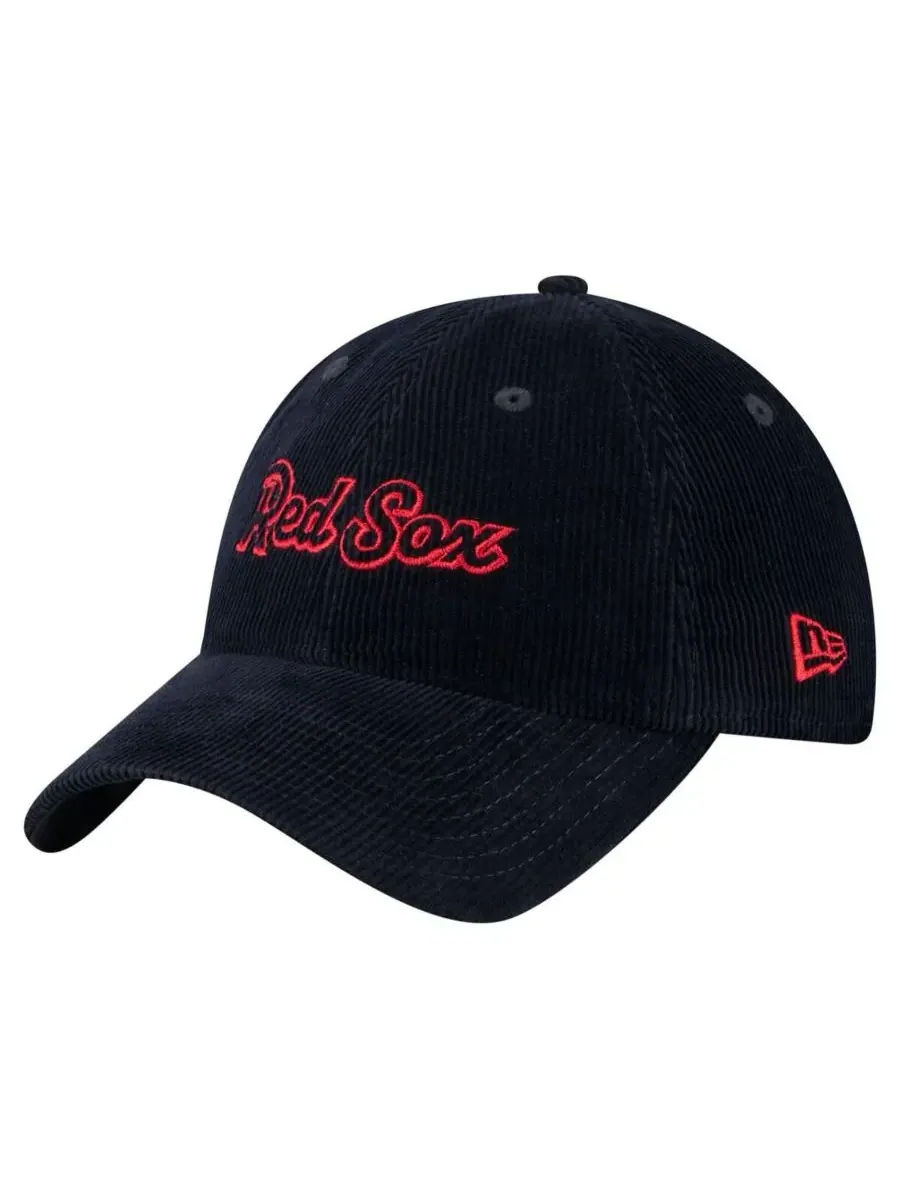 New Era Женская темно-синяя вельветовая кепка Boston Red Sox 9TWENTY с регулируемым размером
