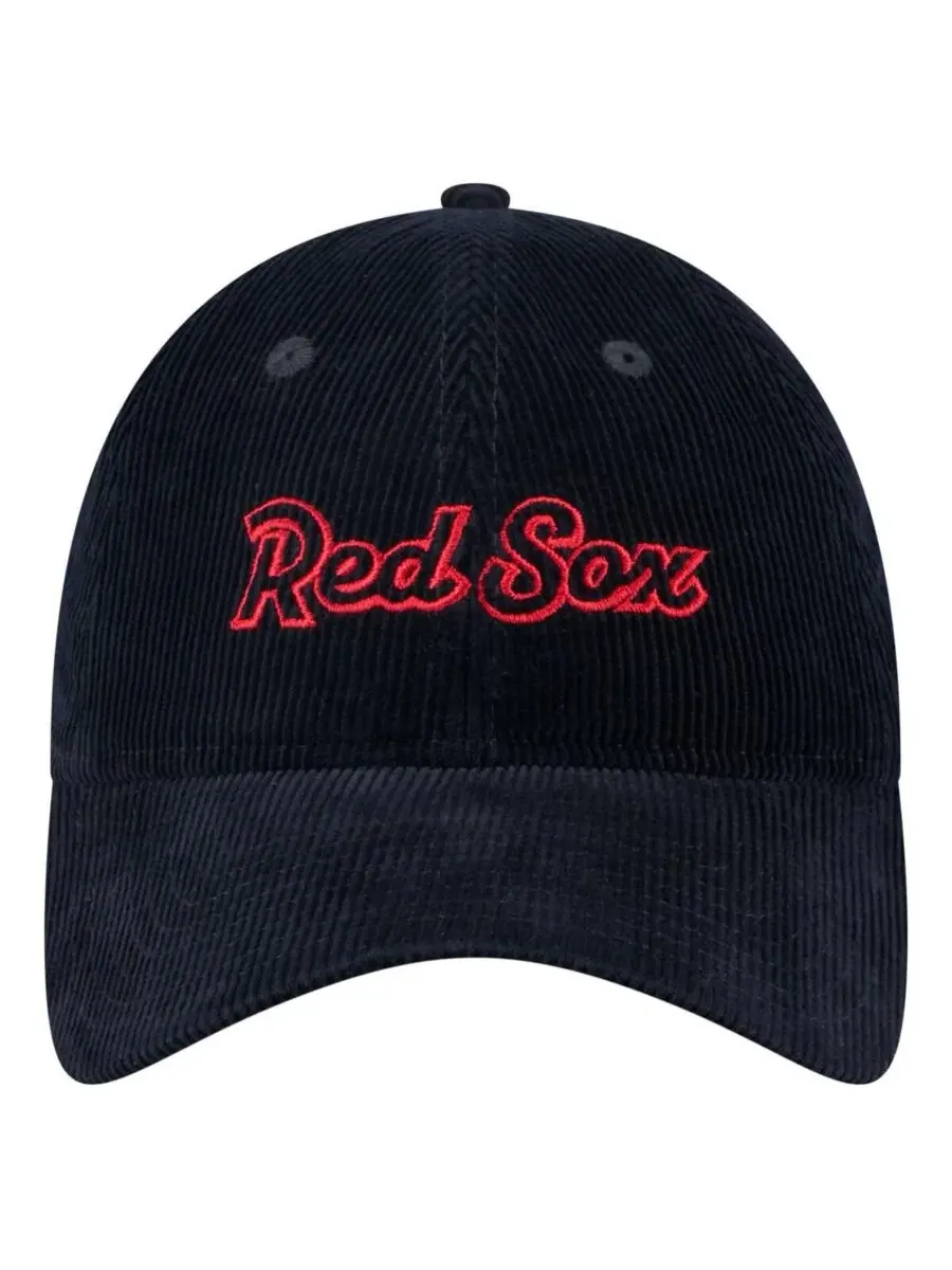 New Era Женская темно-синяя вельветовая кепка Boston Red Sox 9TWENTY с регулируемым размером — изображение 5 из 5