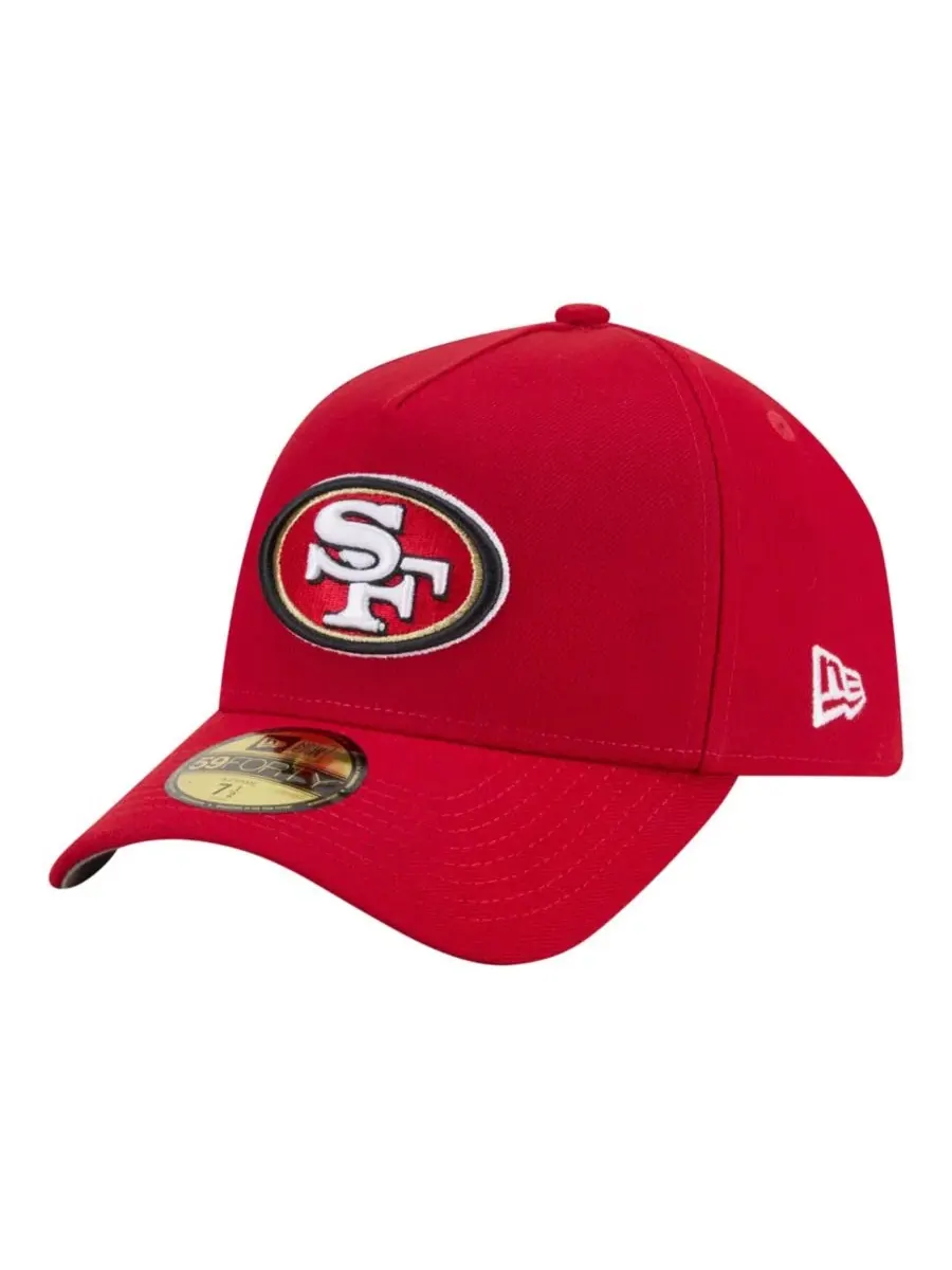 Кепка A-Frame 59FORTY с вышитым логотипом команды San Francisco 49ers New Era — изображение 4 из 5, алый