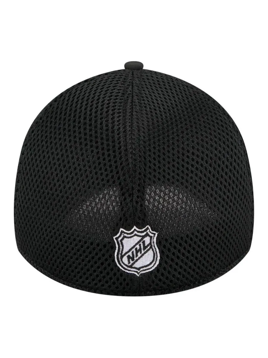 Кепка New Era 39THIRTY Flex Fit с вышитым логотипом Carolina Hurricanes — изображение 4 из 5, черный