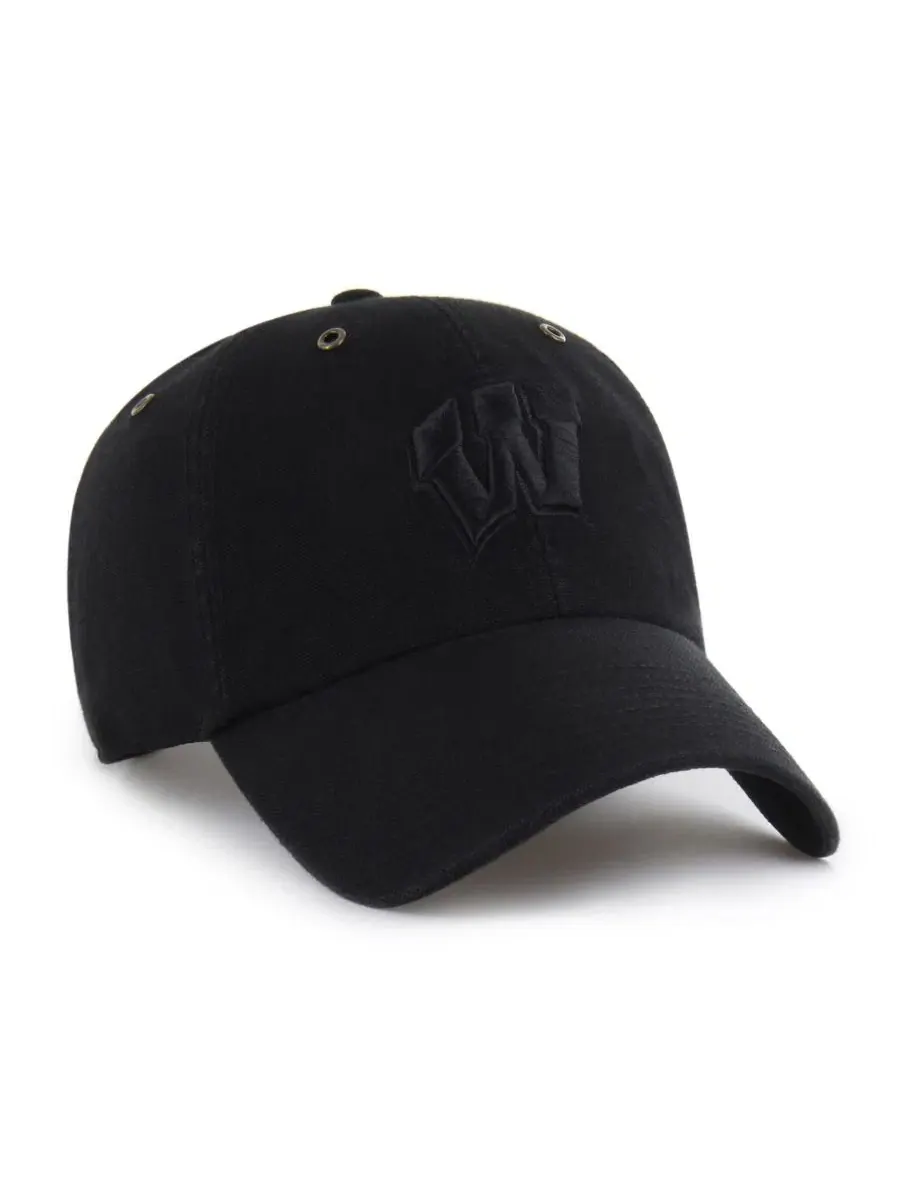 Кепка с вышитым логотипом Wisconsin Badgers, Carhartt x '47 — изображение 2 из 4, черный