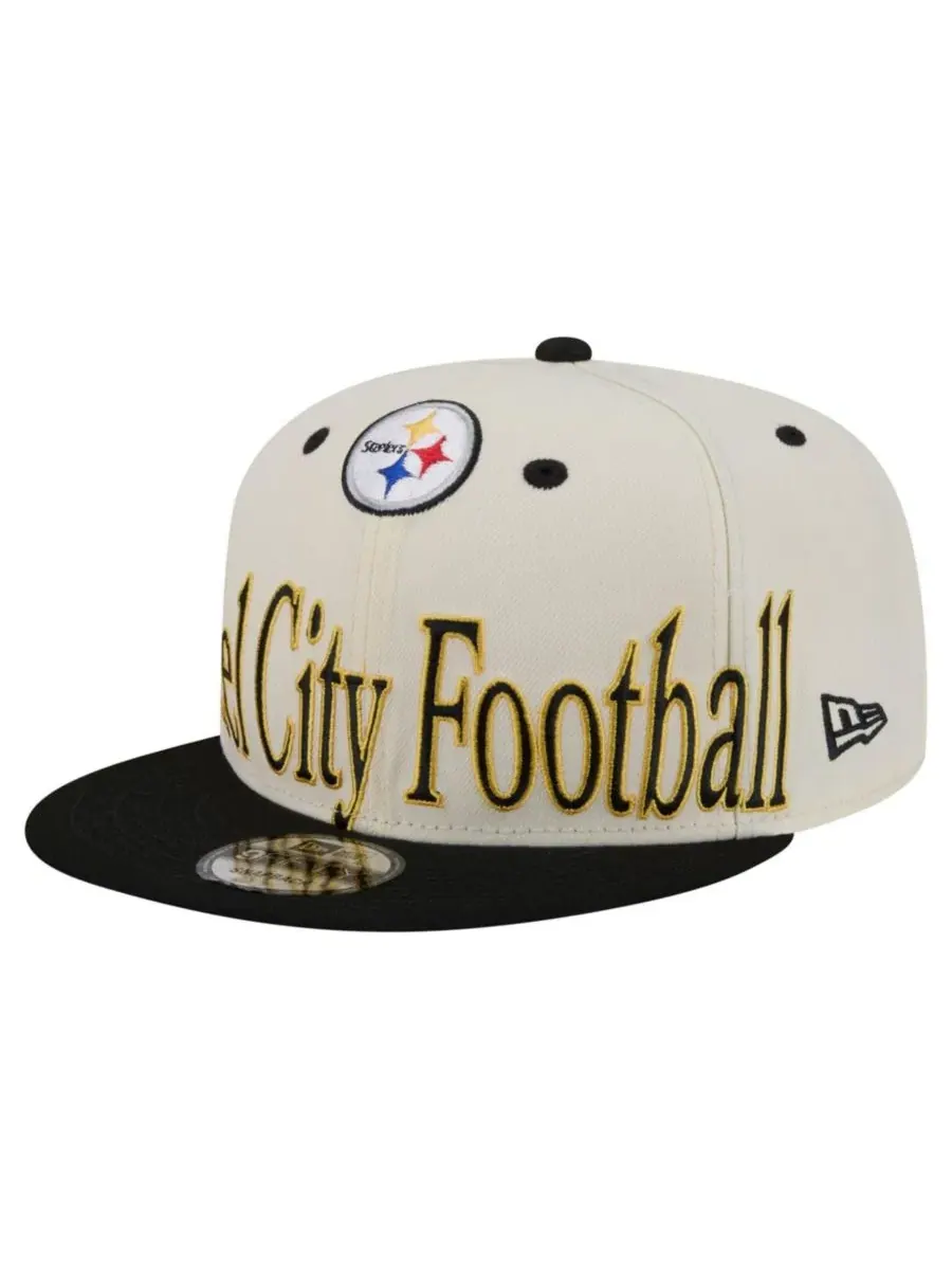 Кепка-снэпбек с вышивкой Pittsburgh Steelers New Era — изображение 3 из 7, бежевый