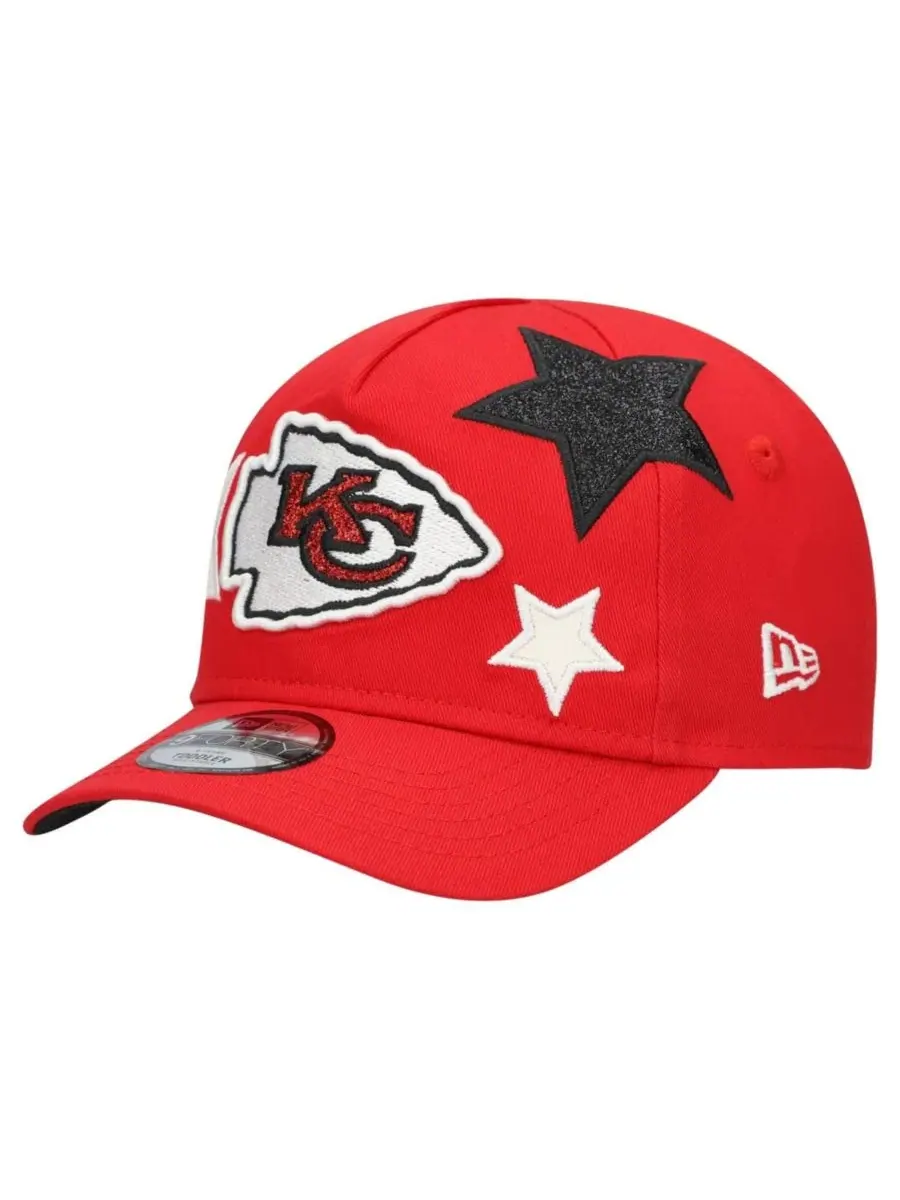 Детская кепка с эмблемой Kansas City Chiefs, модель Stardom 9FORTY A-Frame New Era
