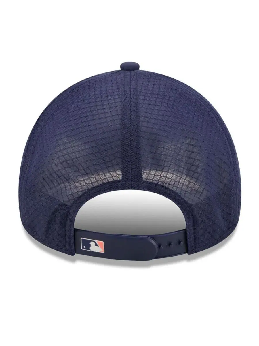 Кепка New Era 9FORTY Apex с вышитым логотипом Milwaukee Brewers — изображение 2 из 5, темно-синий