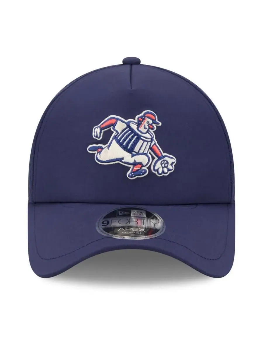 Кепка New Era 9FORTY Apex с вышитым логотипом Milwaukee Brewers — изображение 3 из 5, темно-синий