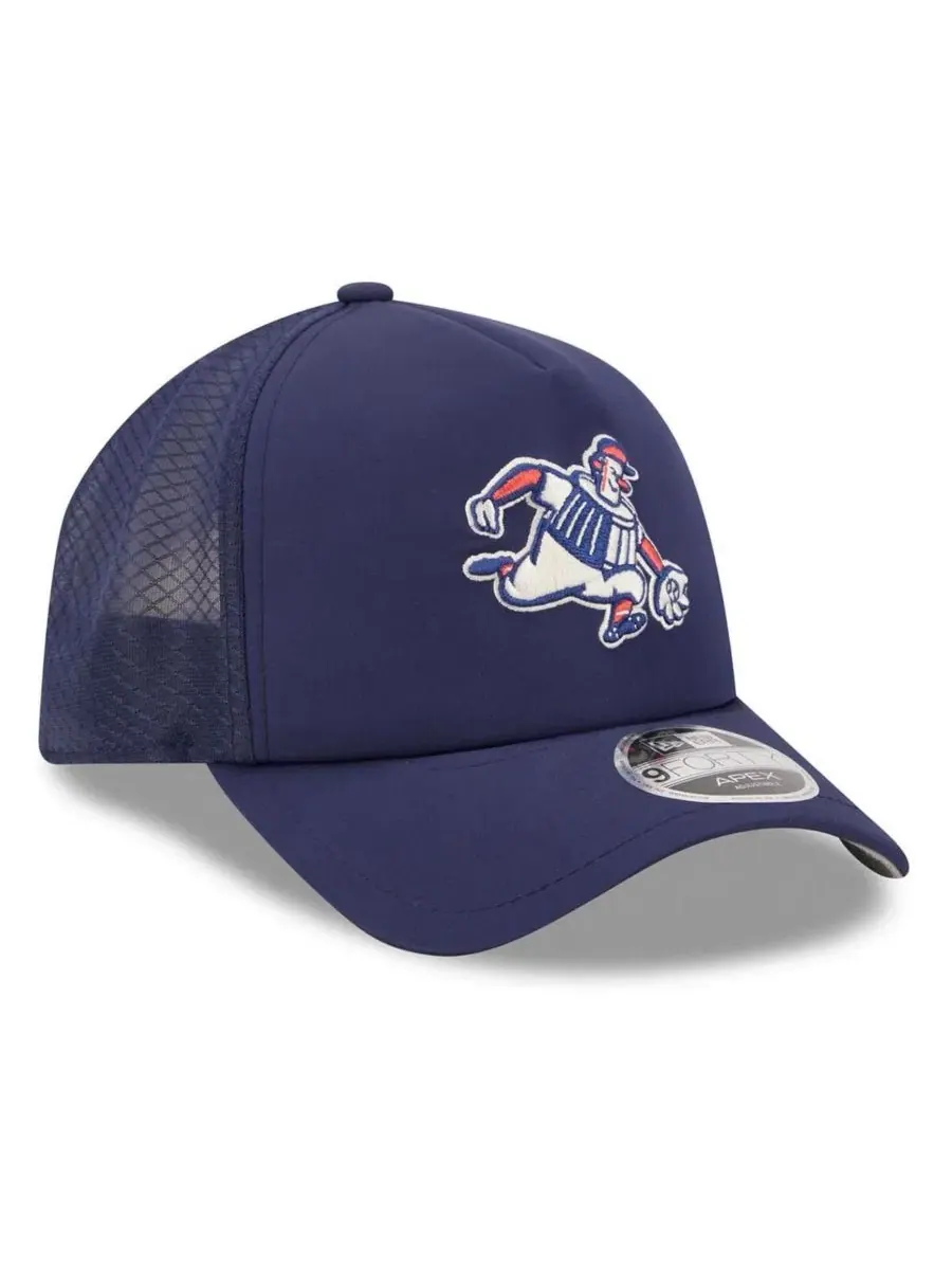 Кепка New Era 9FORTY Apex с вышитым логотипом Milwaukee Brewers — изображение 4 из 5, темно-синий