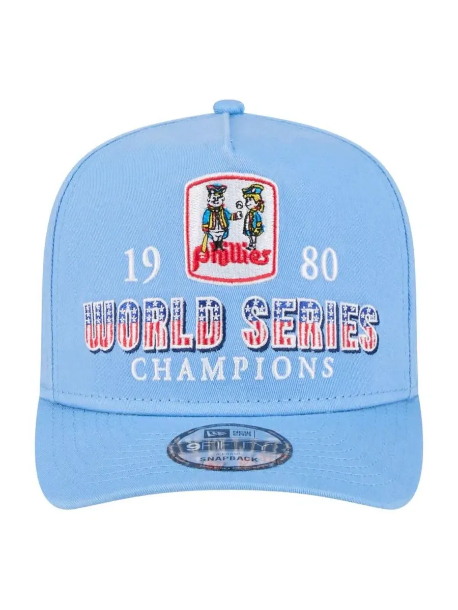 Кепка-снэпбек Philadelphia Phillies 1980 World Series Champions Throwback 9FIFTY A-Frame New Era — изображение 2 из 4