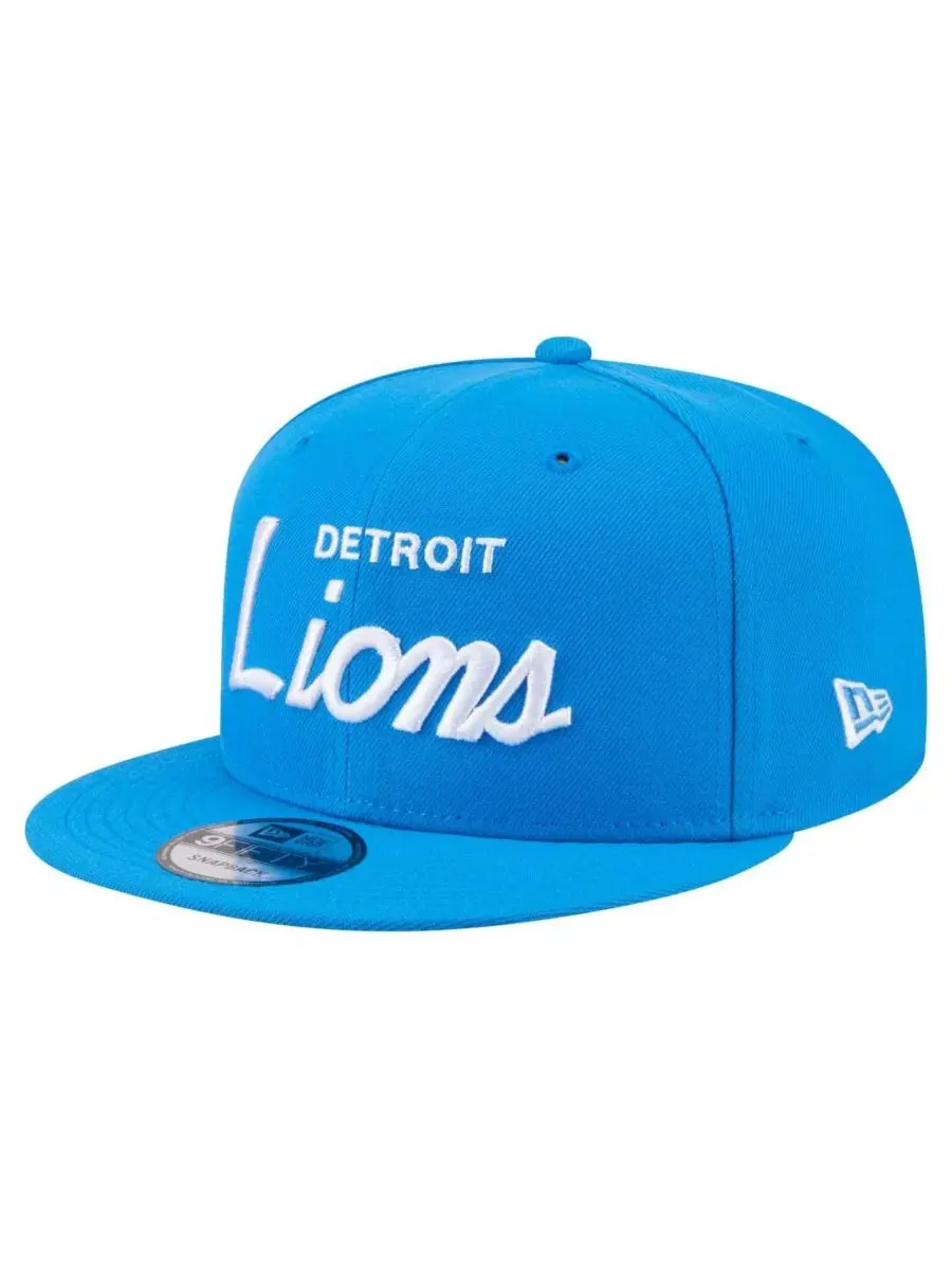 Бейсболка с высокой тульей Detroit Lions Core Team Script 9FIFTY Snapback Hat New Era