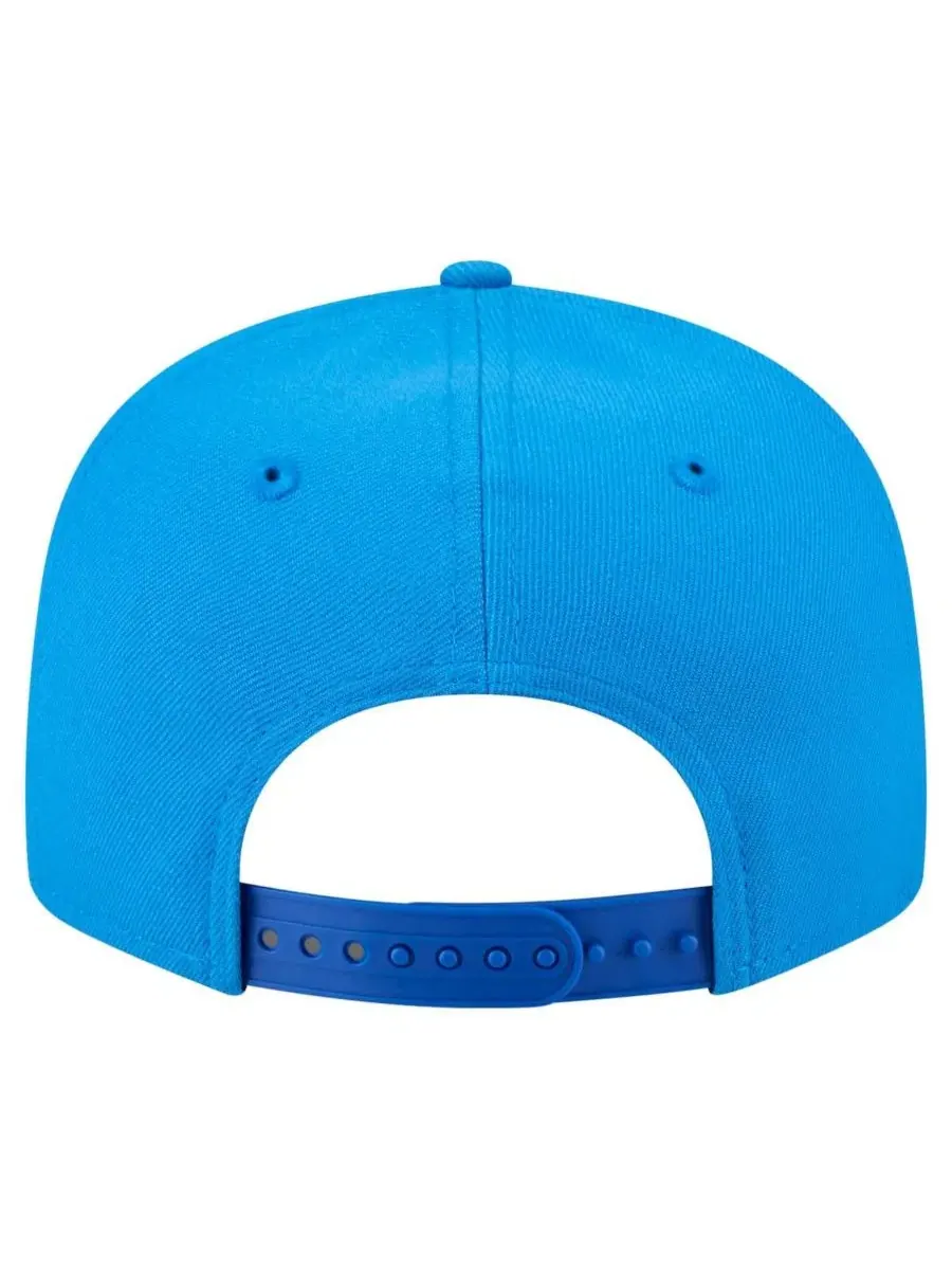 Бейсболка с высокой тульей Detroit Lions Core Team Script 9FIFTY Snapback Hat New Era — изображение 2 из 5, синий