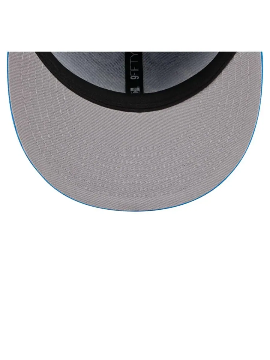 Бейсболка с высокой тульей Detroit Lions Core Team Script 9FIFTY Snapback Hat New Era — изображение 3 из 5, синий
