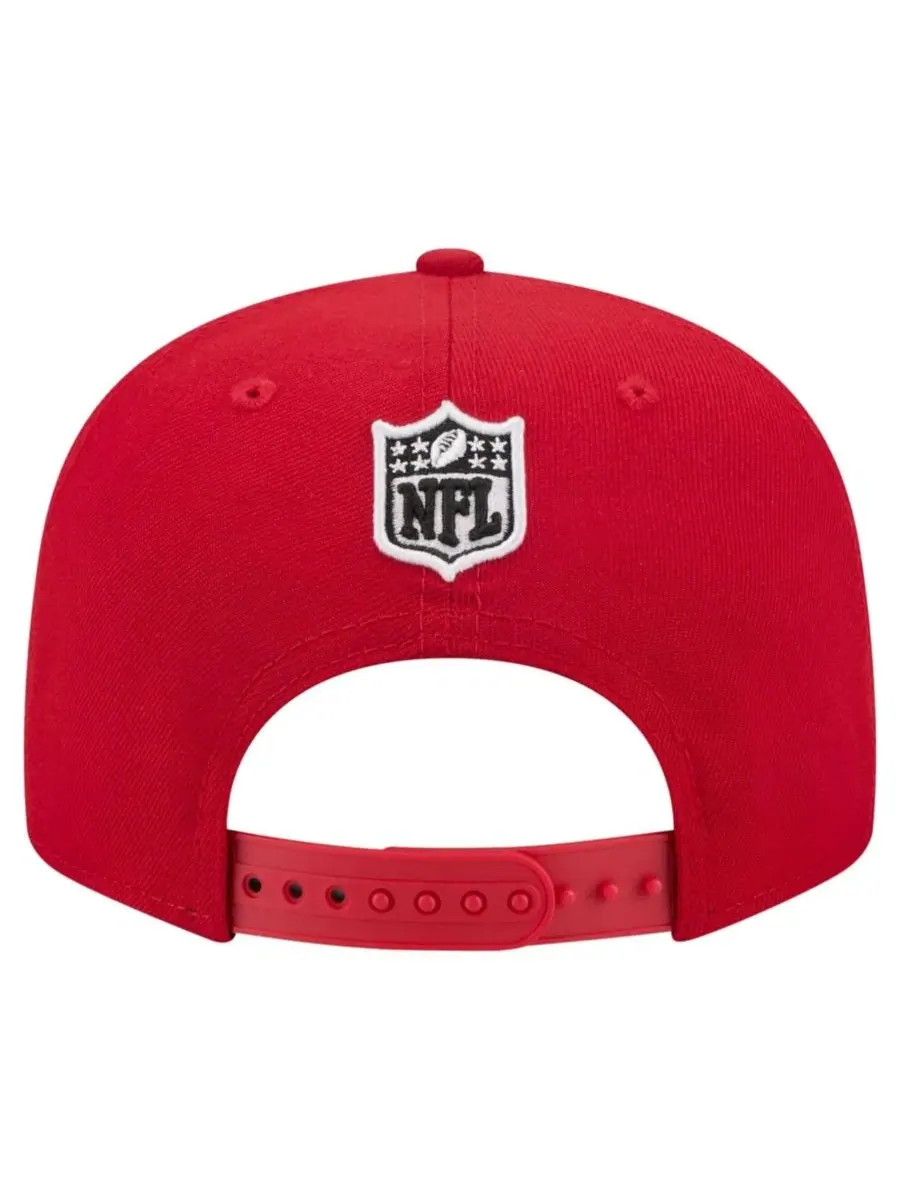 Кепка-снапбек с высокой тульей и плоским козырьком, Atlanta Falcons New Era — изображение 4 из 7, красный
