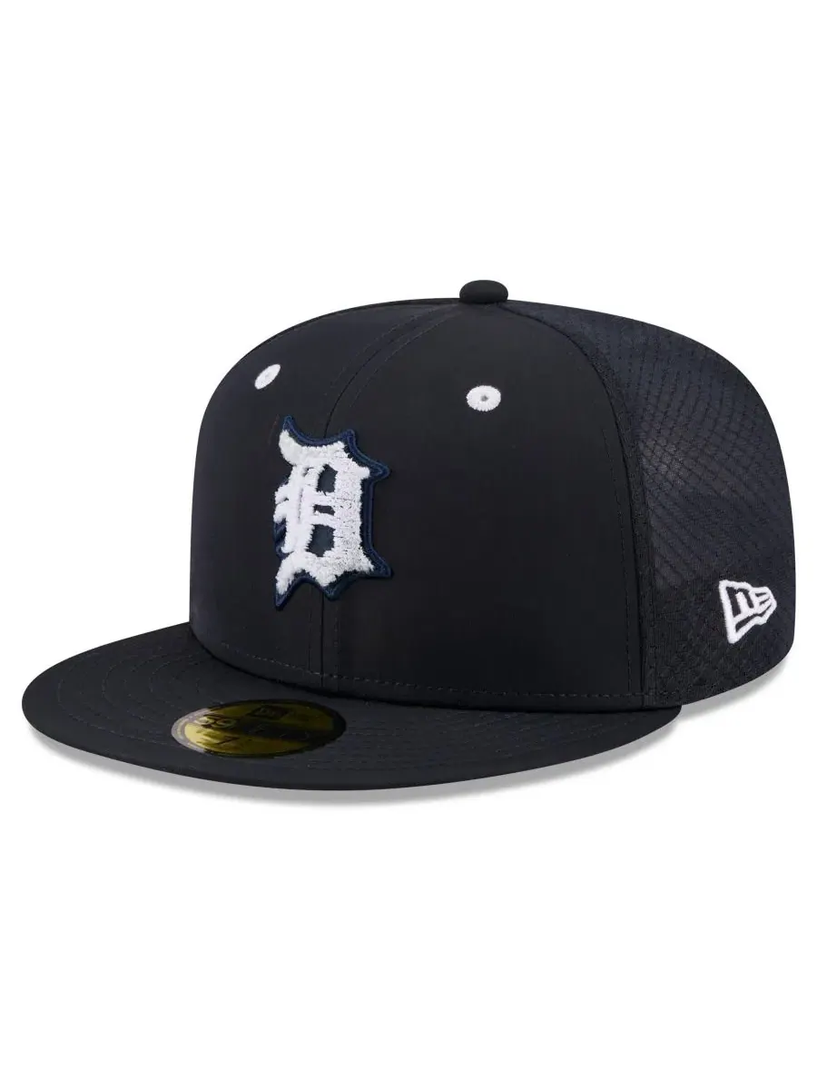 Кепка 59FIFTY с вышивкой логотипа Detroit Tigers New Era — изображение 3 из 5, темно-синий