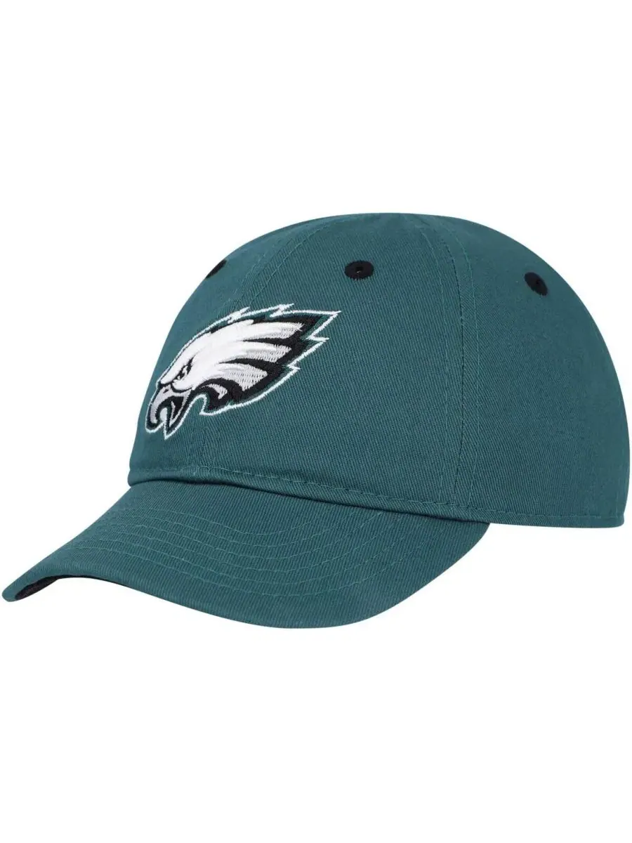 Кепка с изогнутым козырьком Philadelphia Eagles Team Slouch Flex Outerstuff