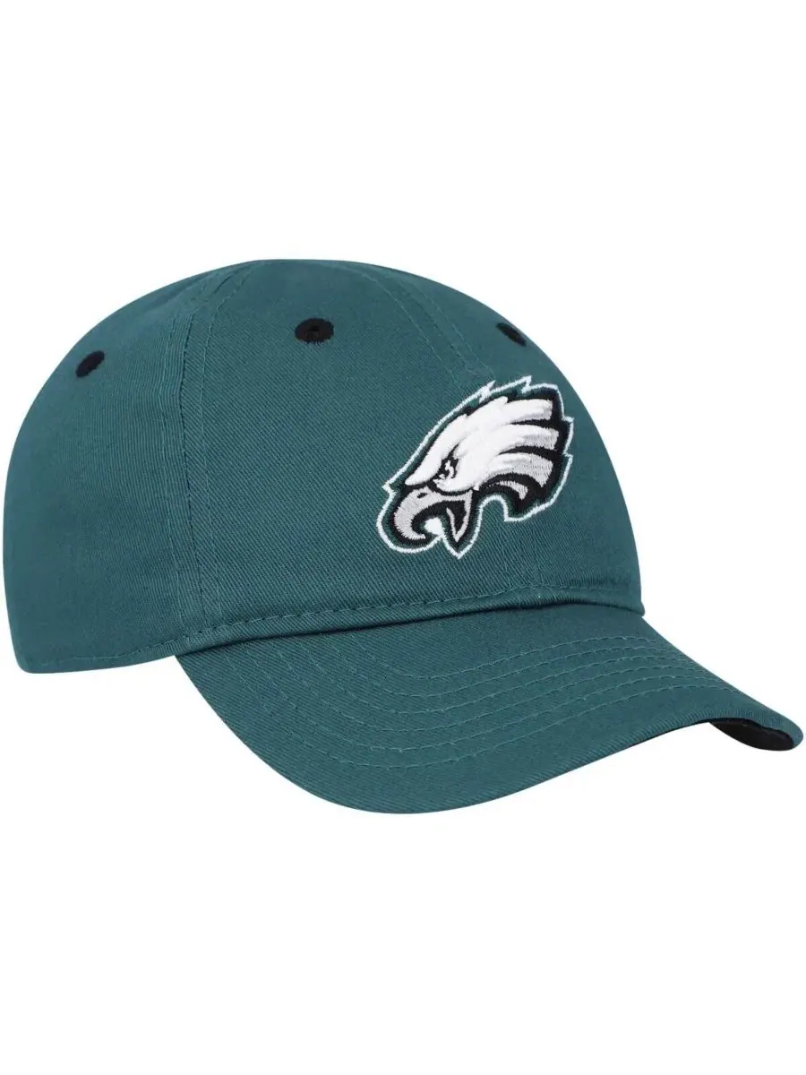 Кепка с изогнутым козырьком Philadelphia Eagles Team Slouch Flex Outerstuff — изображение 2 из 4, зеленый