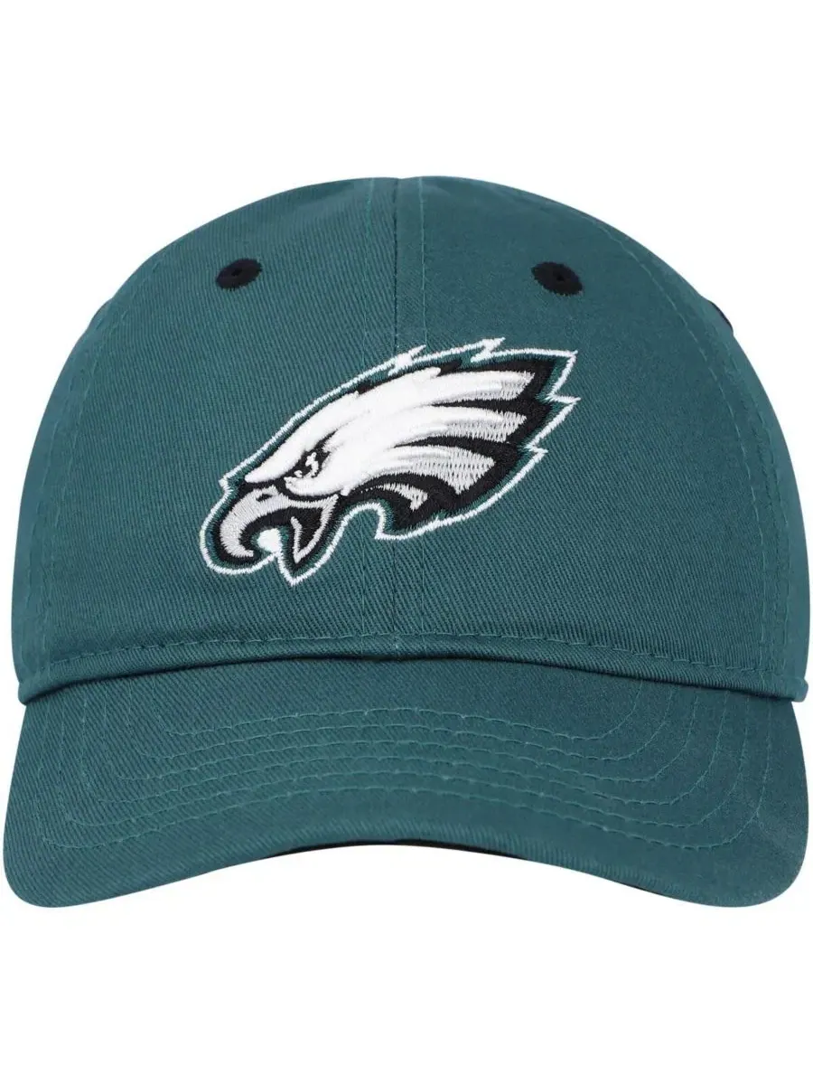 Кепка с изогнутым козырьком Philadelphia Eagles Team Slouch Flex Outerstuff — изображение 3 из 4, зеленый