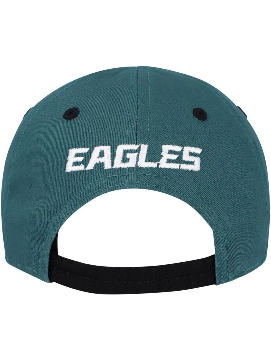 Кепка с изогнутым козырьком Philadelphia Eagles Team Slouch Flex Outerstuff — изображение 4 из 4, зеленый