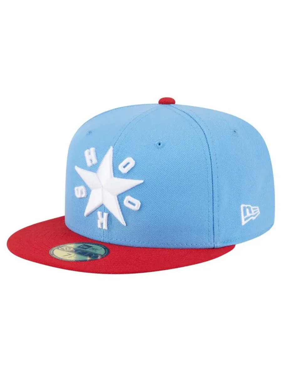 New Era Мужская светло-голубая кепка Corpus Christi Hooks Authentic Collection 59FIFTY Fitted Hat