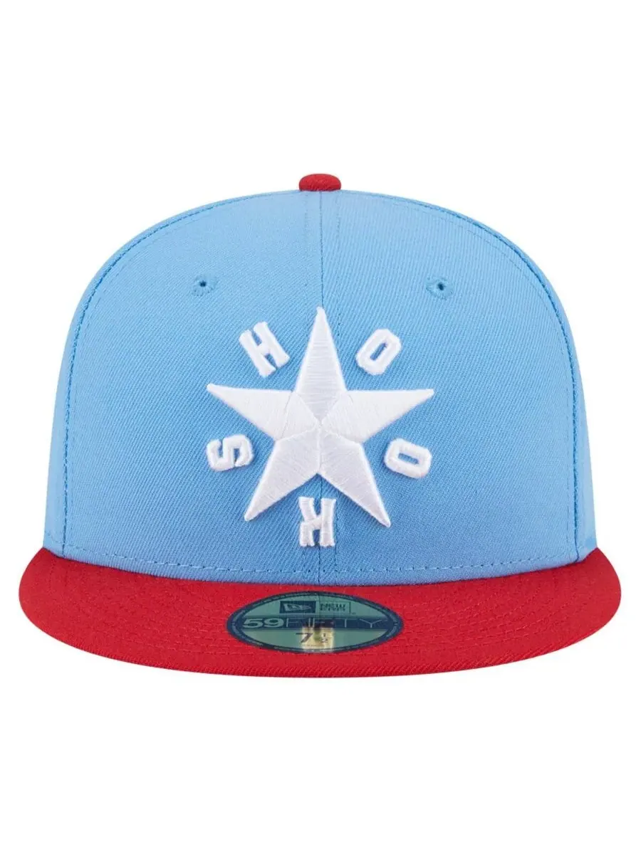 New Era Мужская светло-голубая кепка Corpus Christi Hooks Authentic Collection 59FIFTY Fitted Hat — изображение 2 из 4