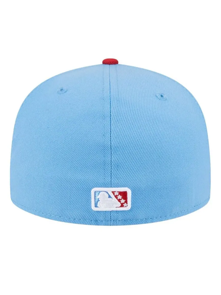 New Era Мужская светло-голубая кепка Corpus Christi Hooks Authentic Collection 59FIFTY Fitted Hat — изображение 4 из 4