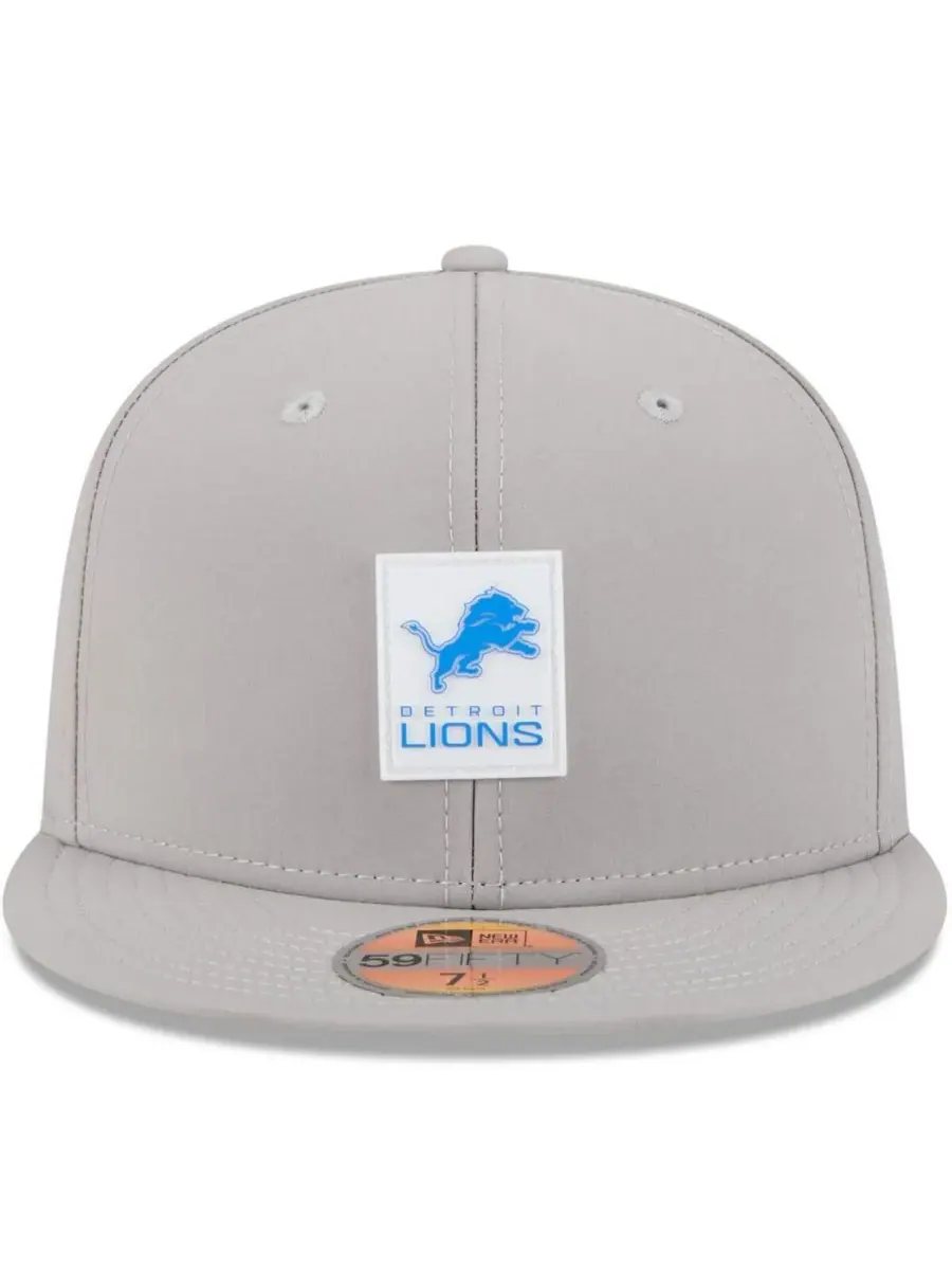 New Era Мужская серая бейсболка Detroit Lions 2025 Sideline 59FIFTY — изображение 5 из 5, серый