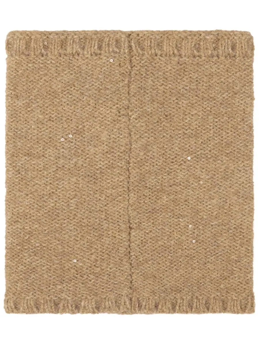 Шарф-снуд с пайетками Sequin Funnel Scarf Lauren Ralph Lauren — изображение 2 из 4, коричневый