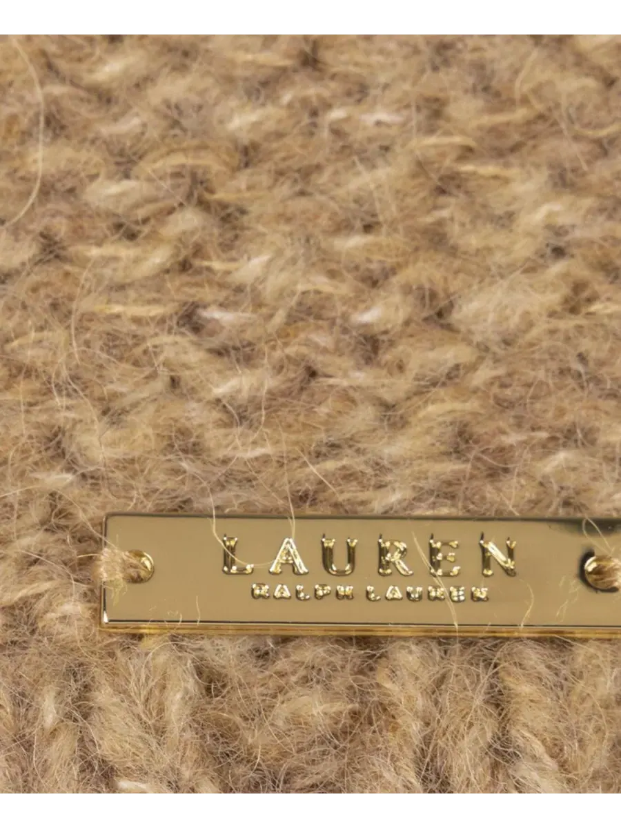 Шарф-снуд с пайетками Sequin Funnel Scarf Lauren Ralph Lauren — изображение 4 из 4, коричневый