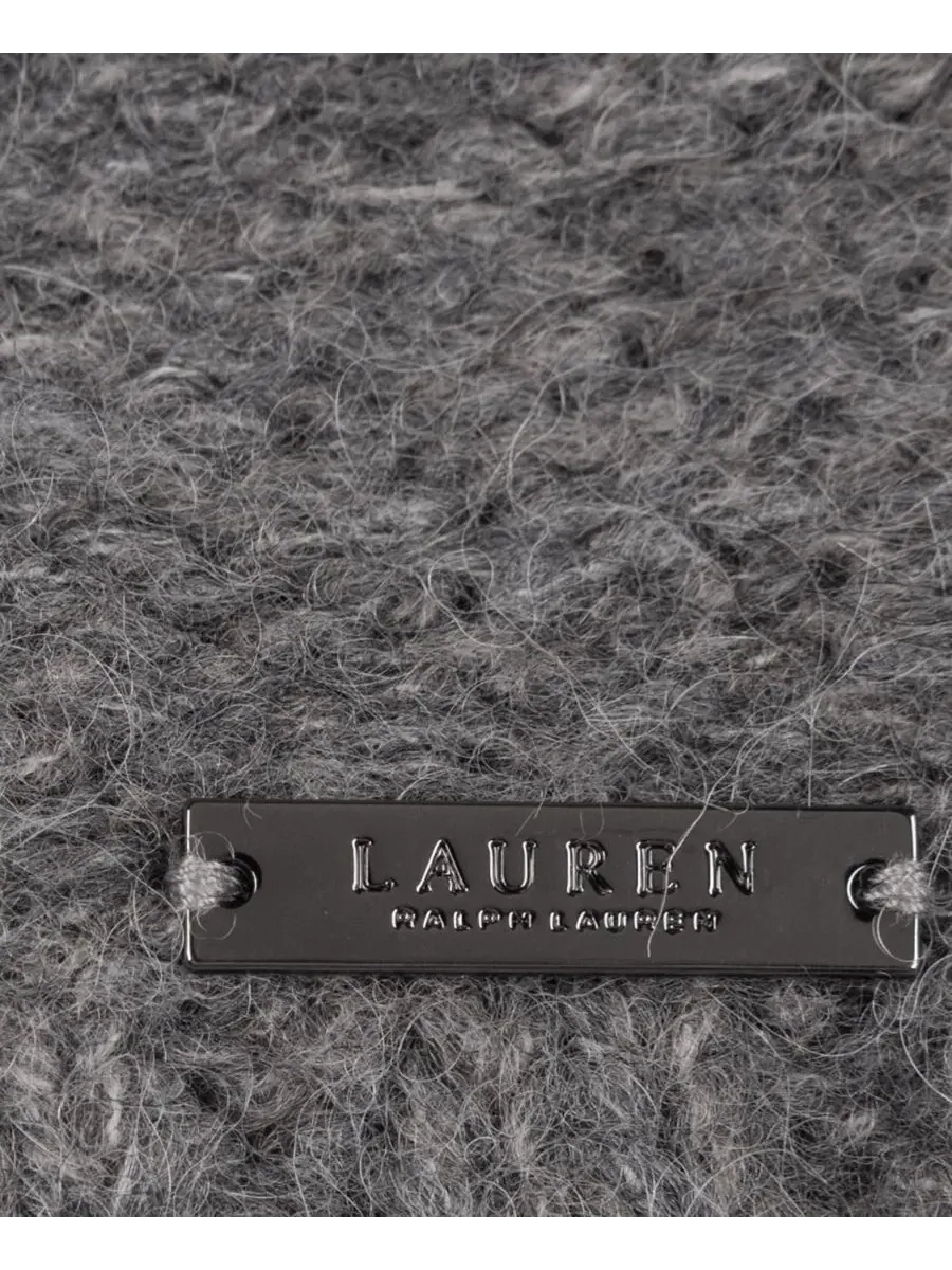 Шарф с пайетками и воротником-хомутом Sequin Funnel Scarf Lauren Ralph Lauren, Onyx Heather — изображение 4 из 4