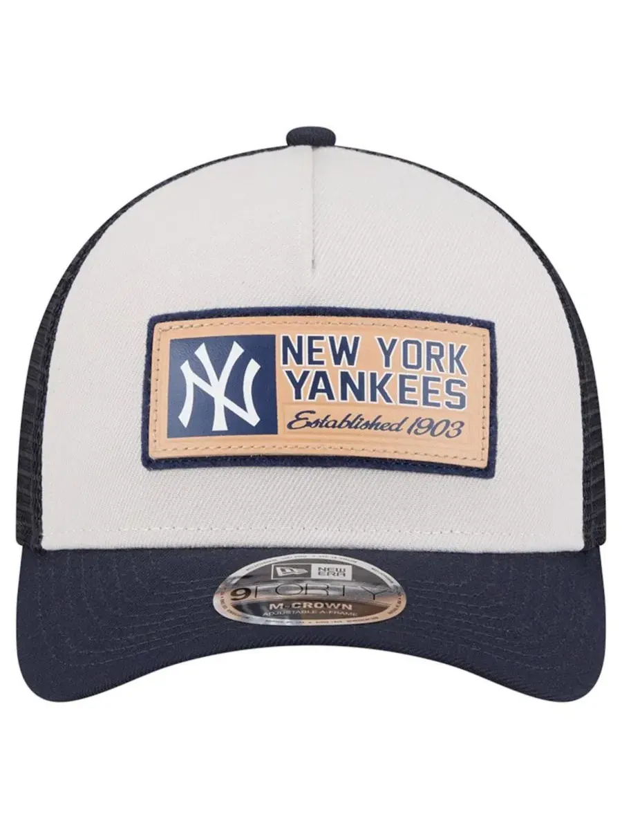 Кепка-тракер New York Yankees Text A-Frame 9FORTY New Era — изображение 4 из 4, темно-синий