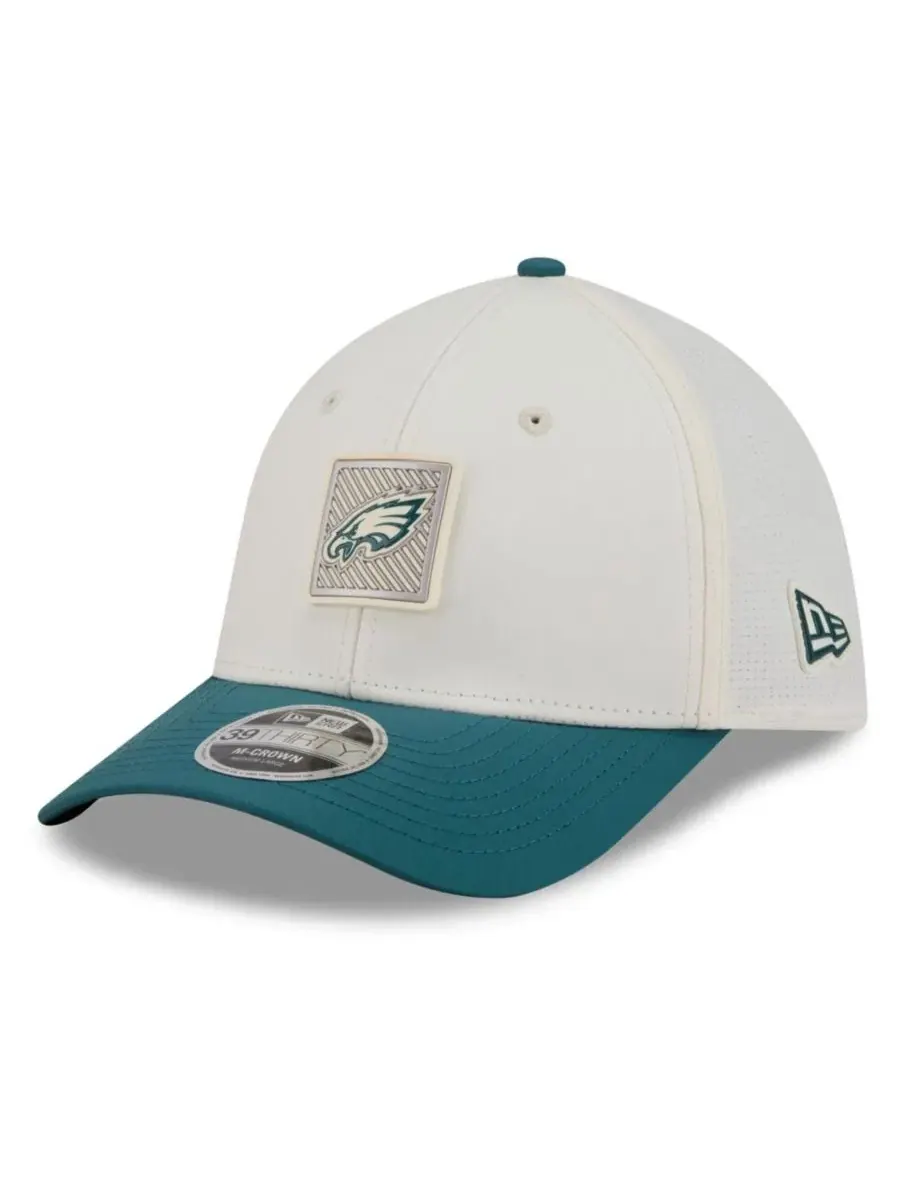 Кепка New Era 39THIRTY Flex Hat Philadelphia Eagles с логотипом — изображение 3 из 5, кремовый зеленый