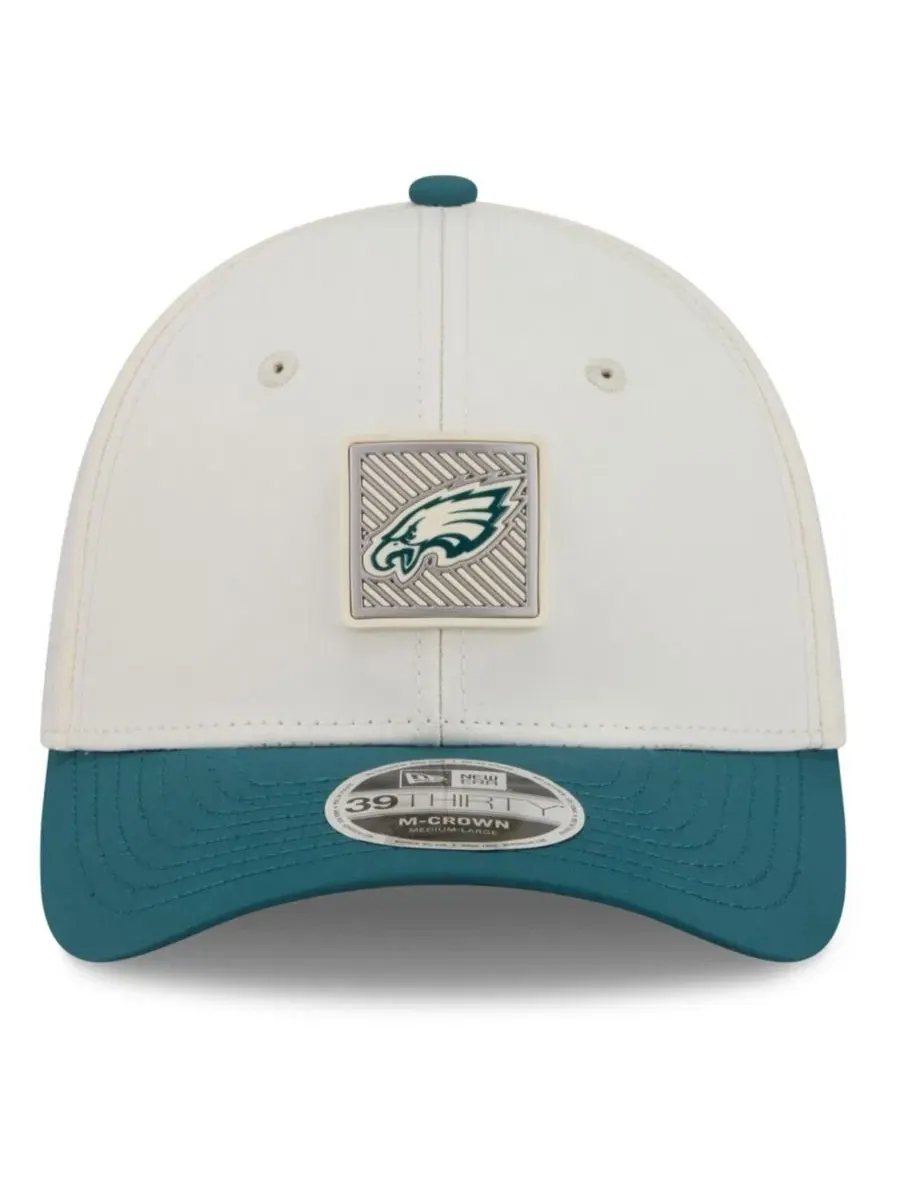Кепка New Era 39THIRTY Flex Hat Philadelphia Eagles с логотипом — изображение 5 из 5, кремовый зеленый