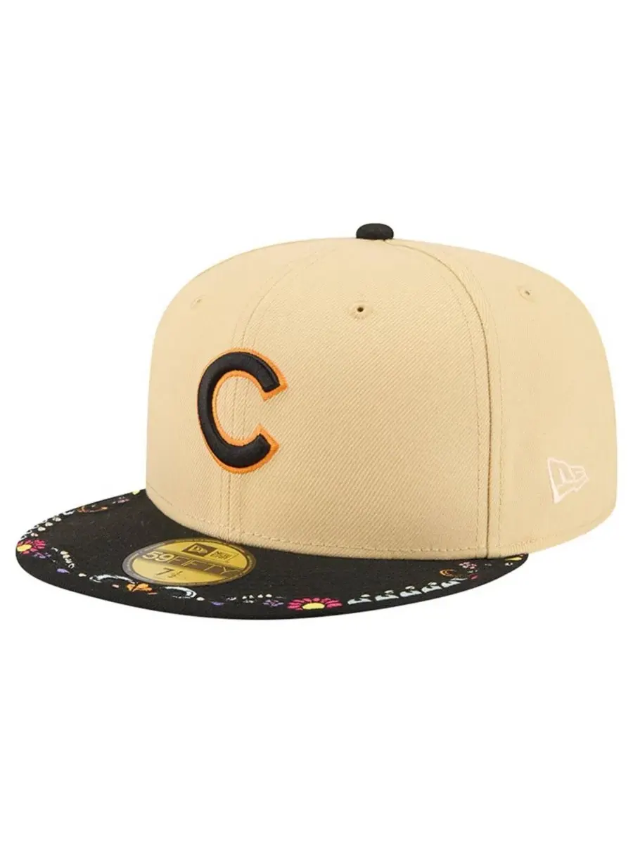 Бейсболка с вышивкой Chicago Cubs, высокая тулья New Era