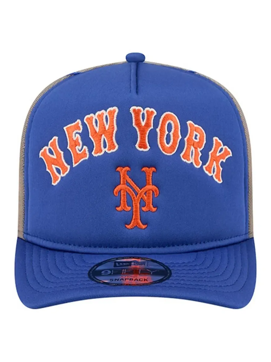 Кепка-тракер с высокой тульей, вышивкой New York Mets New Era — изображение 2 из 5, королевский
