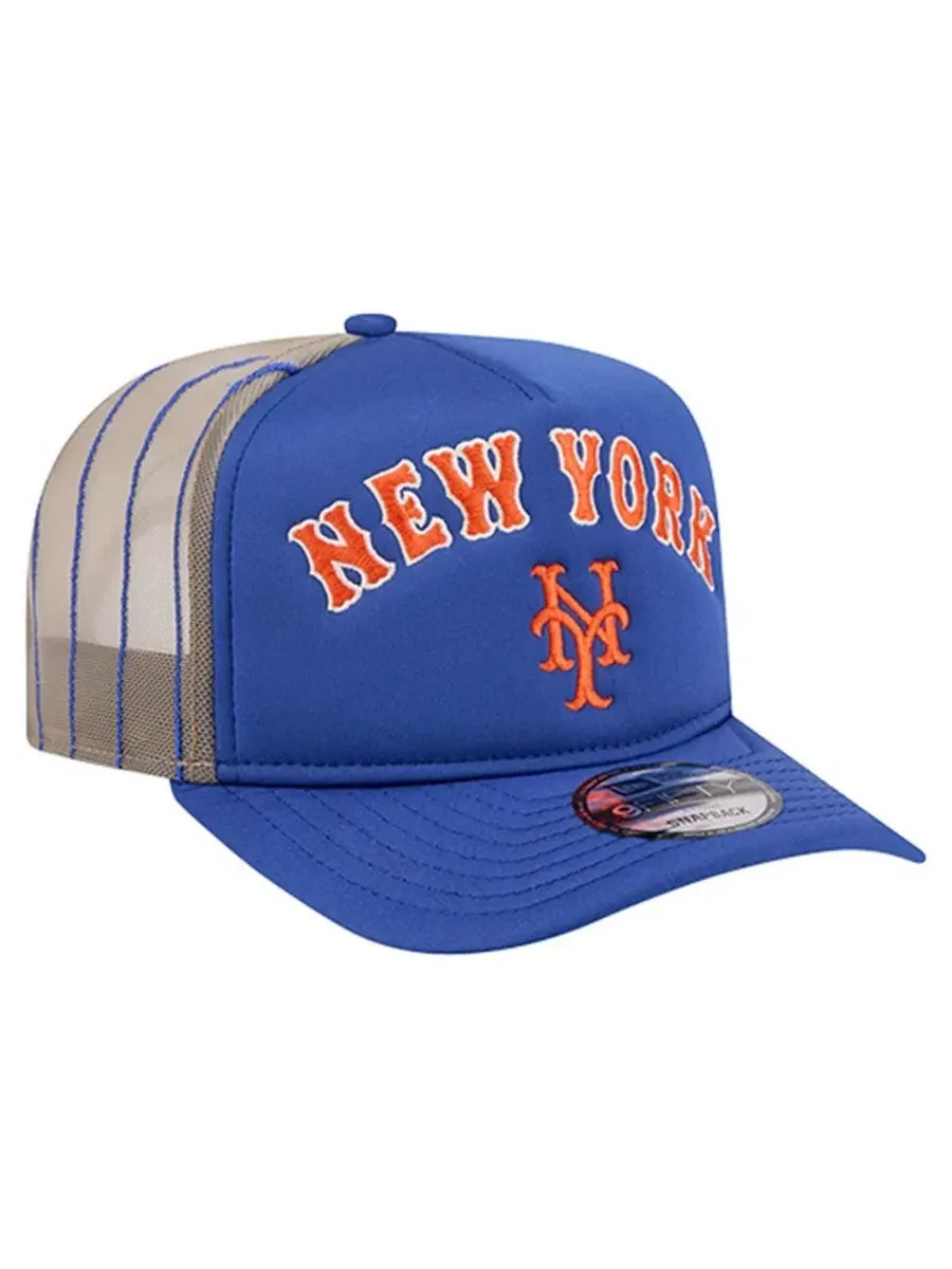 Кепка-тракер с высокой тульей, вышивкой New York Mets New Era — изображение 3 из 5, королевский
