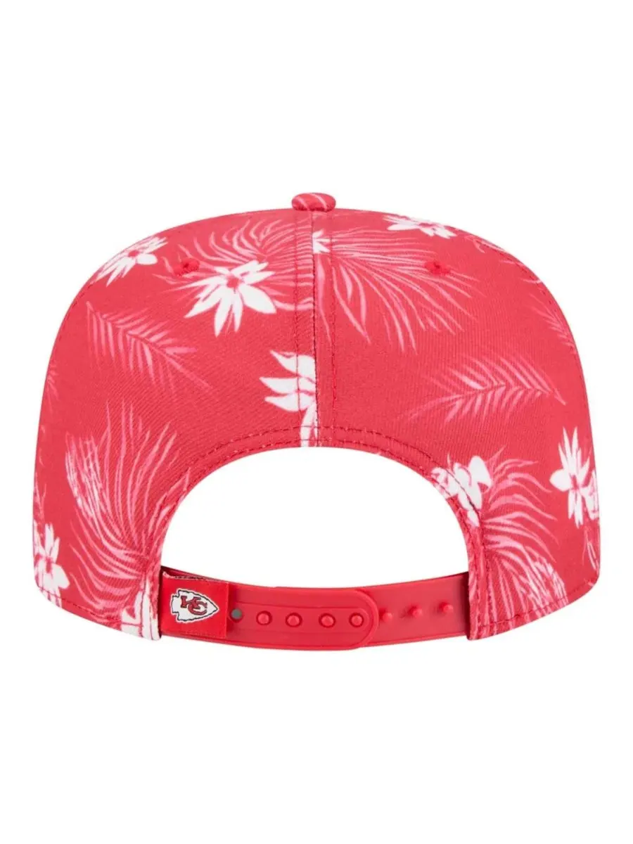 Кепка-снэпбек с пальмовым принтом Palm Print A-Frame 9FIFTY New Era — изображение 4 из 5, красный