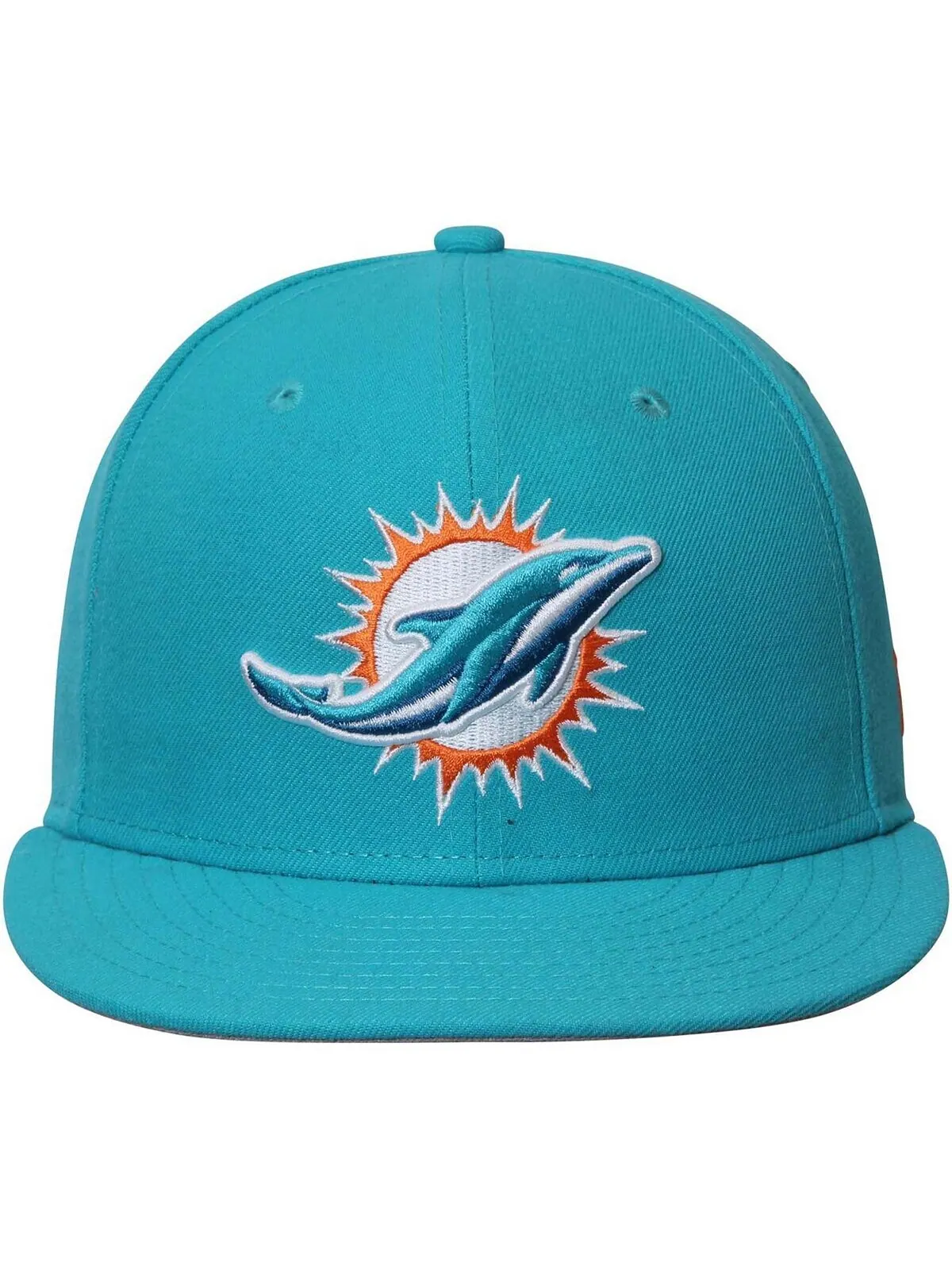 Мужская кепка Dolphins Aqua NFL Omaha 59FIFTY New Era — изображение 2 из 4, голубой