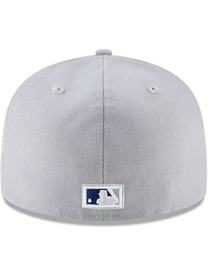 Мужская серая шерстяная шапка Los Angeles Dodgers Cooperstown Collection 59FIFTY Fitted Hat New Era — изображение 2 из 4