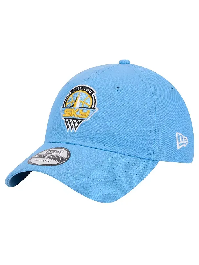 Мужская и женская регулируемая бейсболка Chicago Sky Core Logo 9TWENTY небесно-голубого цвета New