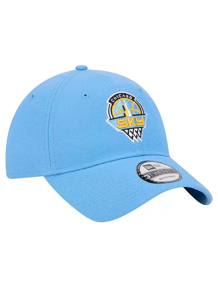 Мужская и женская регулируемая бейсболка Chicago Sky Core Logo 9TWENTY небесно-голубого цвета New — изображение 3 из 4