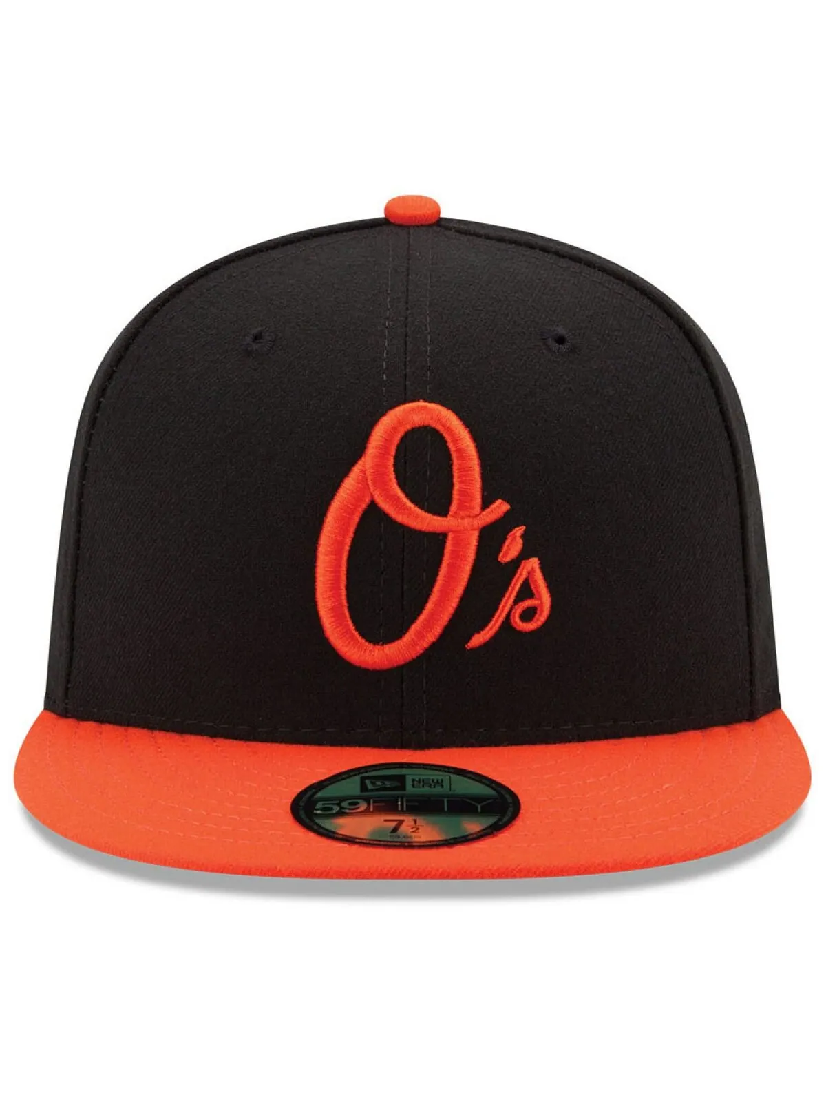 Кепка приталенного кроя Baltimore Orioles Authentic Collection 59FIFTY New Era — изображение 2 из 4, черный/оранжевый