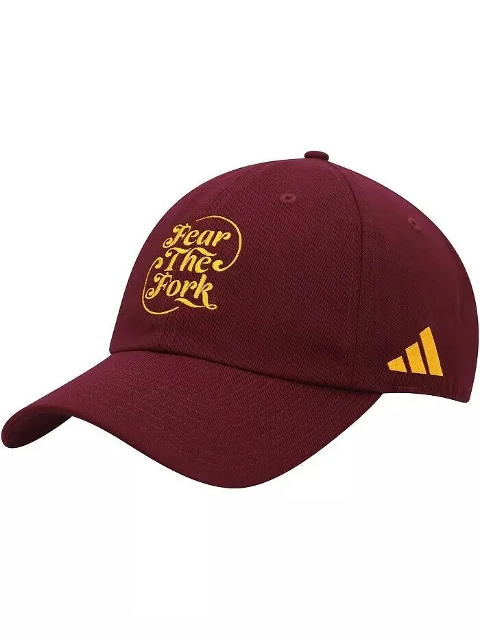Мужская бордовая регулируемая шляпа Arizona State Sun Devils с напуском Adidas